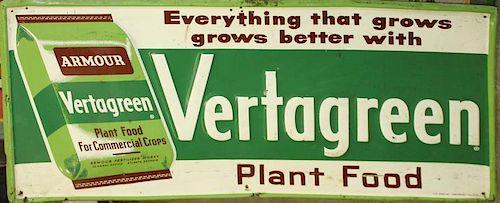 Vertagreen Plant food advertising sign