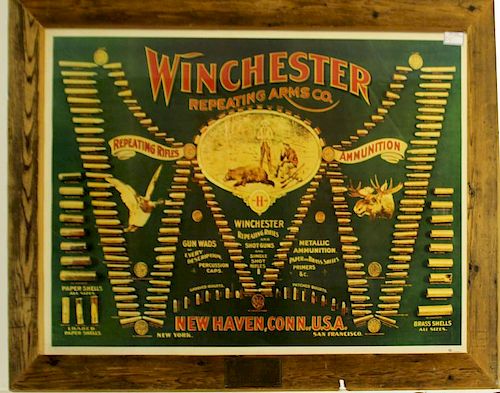 Late 20th c Winchester Advertising poster