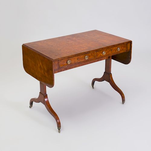 George III Inlaid Satinwood Sofa Table