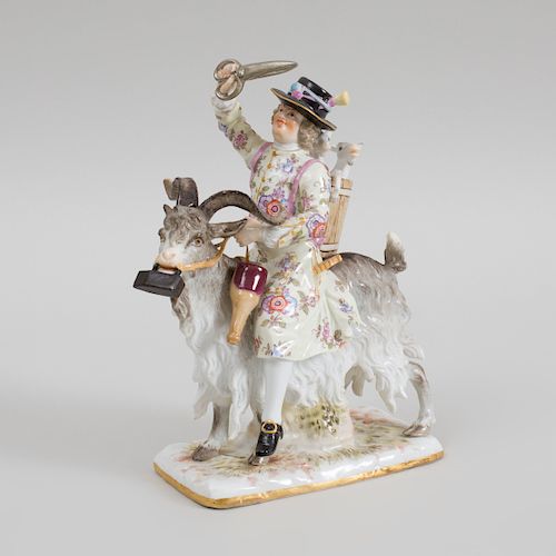 Meissen Porcelain Figure of Count Bruhl's Tailor