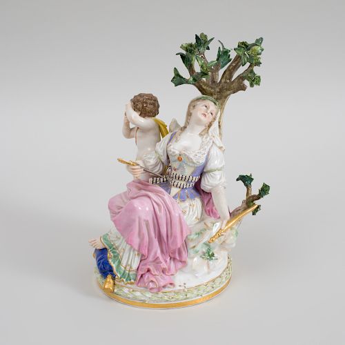Meissen Porcelain Figure Group Emblematic of Tragedy