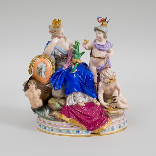 Meissen Porcelain Figure Group of Cybele