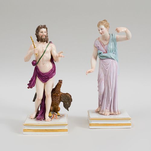 Two Meissen Porcelain Classical Figures