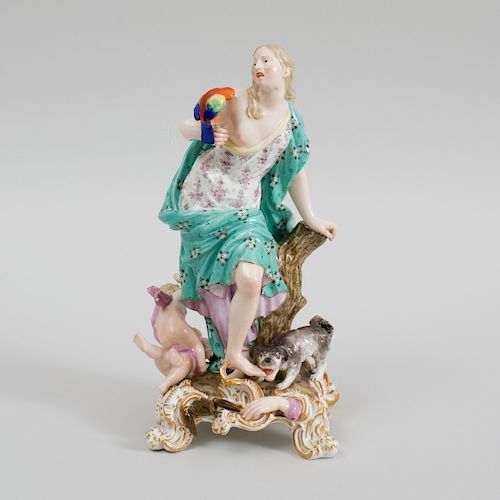 Meissen Porcelain Figure Emblematic of Touch