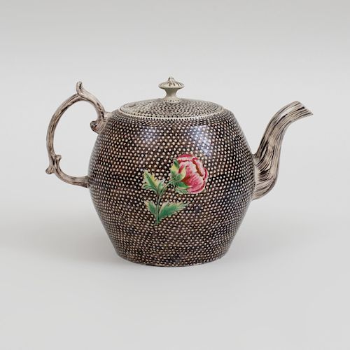 Staffordshire Salt Glazed Teapot and Cover
