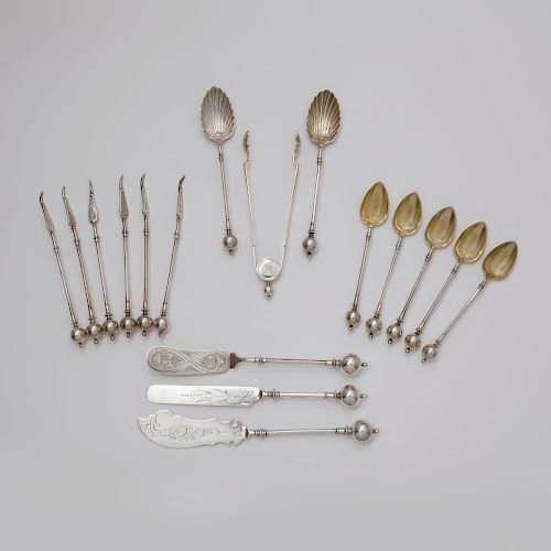 Group of George Sharp Silver Flatware
