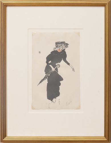 Pierre Bonnard (1867-1947): Femme au parapluie