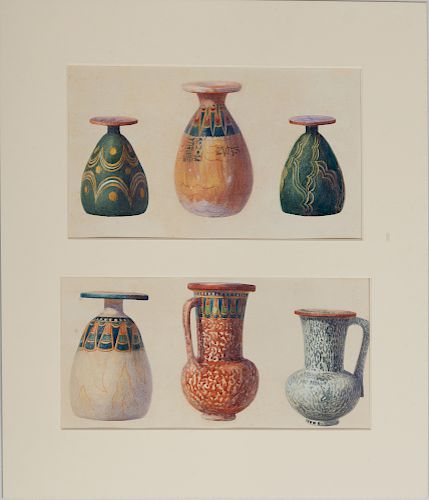 Howard Carter (1874-1939): Painted Dummy Vases of Wood