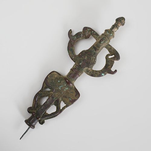 Luristan Bronze Finial of a Demonic Deity