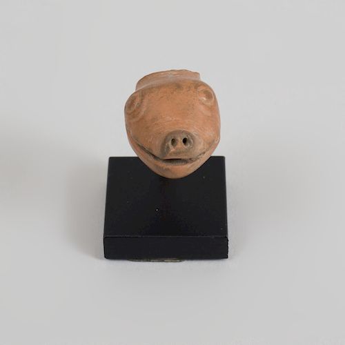 Terracotta Pig Head Mask