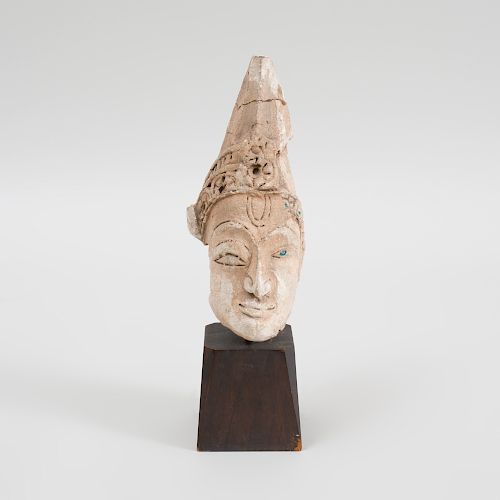 Thai Terracotta Head of Buddah