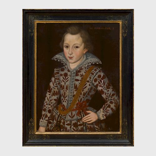 Circle of Robert Peake (active 1598-1626): Portrait of a Boy Believed to be Charles I at Age 5