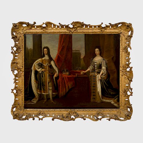 English School: Portrait of William and Mary