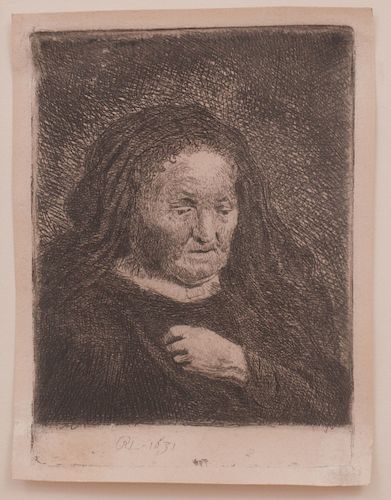 Rembrandt Van Rijn (1606-1669): Rembrandt's Mother