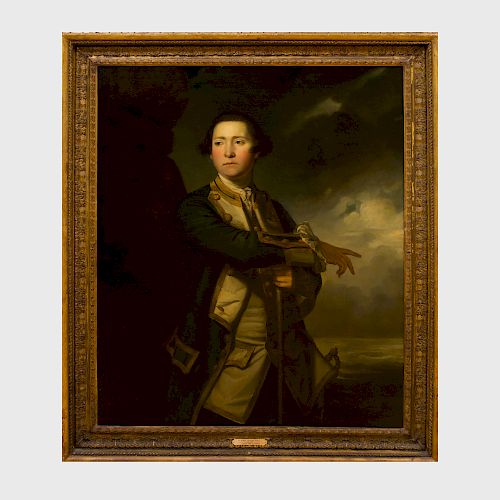 Attributed to and Studio of  Sir Joshua Reynolds (1723-1792): Portrait of John Lockhart Ross, Sixth Baronet