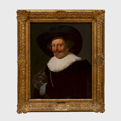 Attributed to Theodor Rombouts (1597-1637): Portrait of a Gentleman