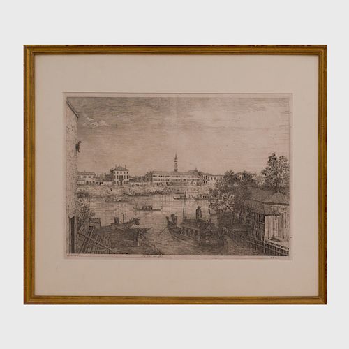 Giovanni Antonio Canal (Canaletto) (1697-1768): Ale Porte del Dolo