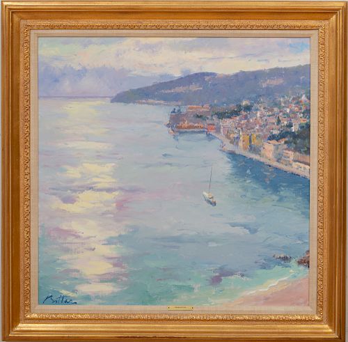 Pierre Bittar (b. 1934): Un matin à Villefranche sold at auction on 3rd ...