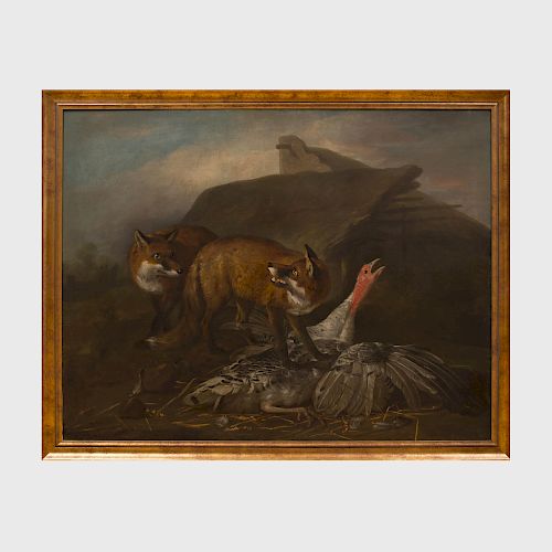Martin Ferdinand Quadal (1736-1808): Foxes Attacking a Turkey