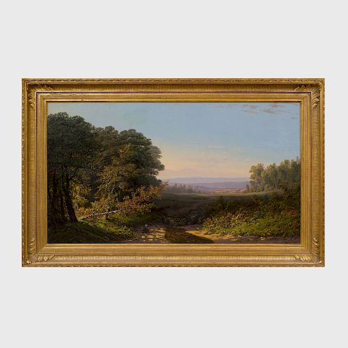 Henry Boese (1824 - 1863): Scene Near Sharon Springs, New York