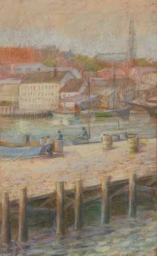 ARTHUR CLIFTON GOODWIN, (American, 1864-1929), Gloucester Harbor