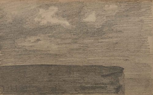 LYONEL FEININGER, (American/German, 1871-1956), (Landscape and Cliff)