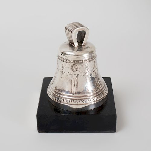 German Silver Presentation Bell