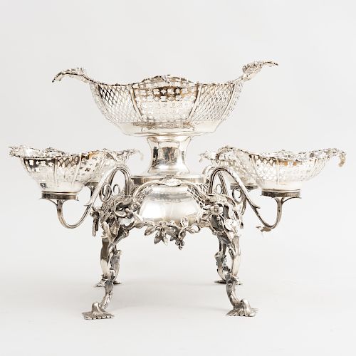 Late Victorian Silver Epergne