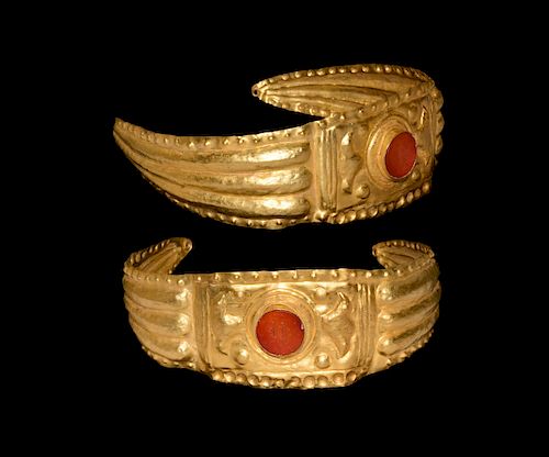 Parthian Gold Diadem with Intaglio Gemstone