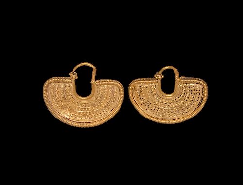 South Arabian Gold Earrings