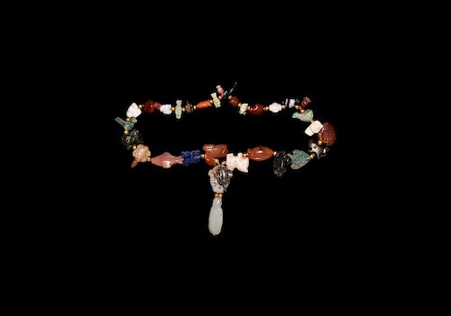 Western Asiatic Amulet Bead Necklace