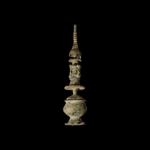 Gandharan Tiered Bronze Stupa