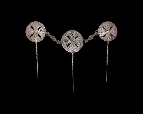 Saxon Silver Pin Set with Joiners