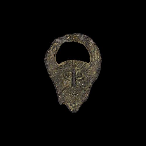 Anglo-Saxon Horned Woden's Head Applique