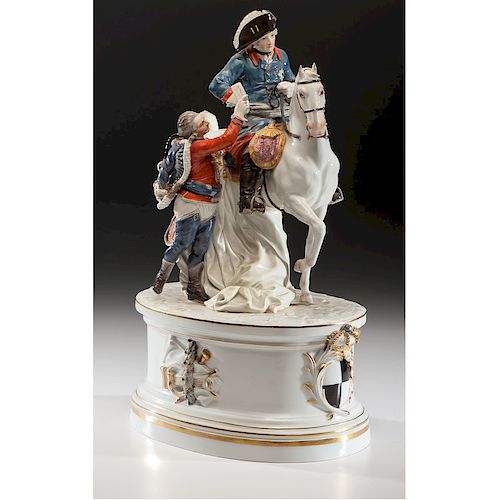 Meissen Statue of Frederick the Great, Purportedly Commissioned and Owned by Hitler, with Provenance