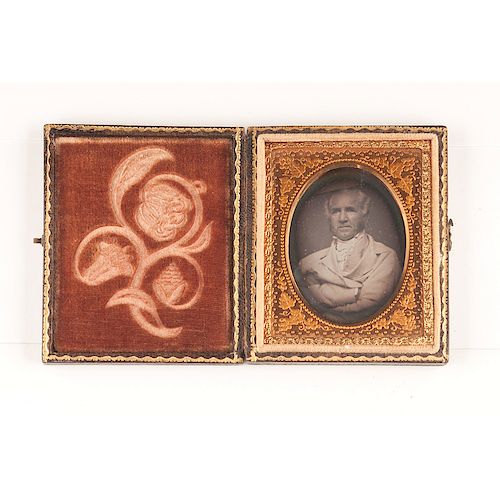 Sam Houston, Unpublished Ninth Plate Daguerreotypes of the Texas President, Governor and US Senator, and His Wife Margaret Lea Houston