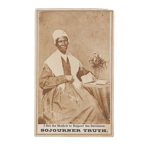 Sojourner Truth with Flowers, CDV