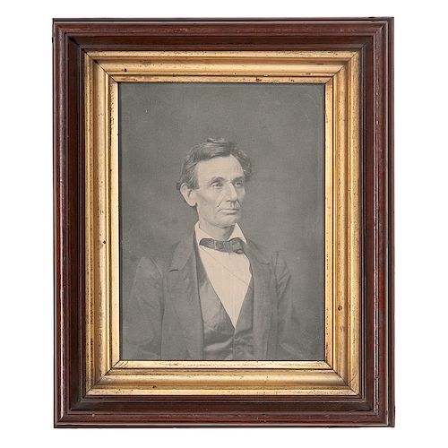 Abraham Lincoln, Fine Photograph Printed by Ayres from the Hesler Negative