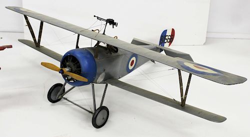 scale model gas powered tether biplane