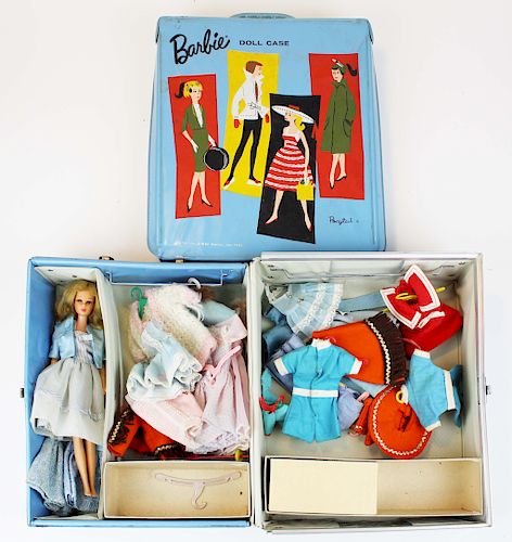 vintage 1965 Barbie, cases, & accessories