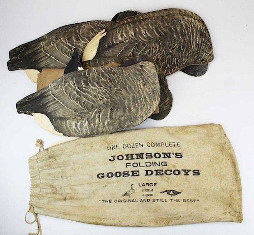 Johnson's Folding goose decoys,
