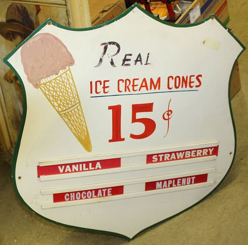 Two 20th c Confections signs