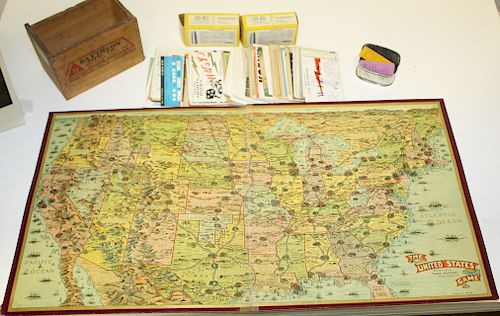 Vintage Ham Radio cards and game board
