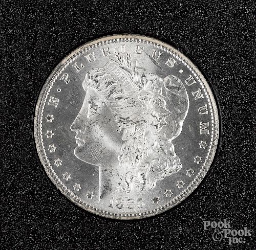 1885 Carson City Morgan silver dollar.