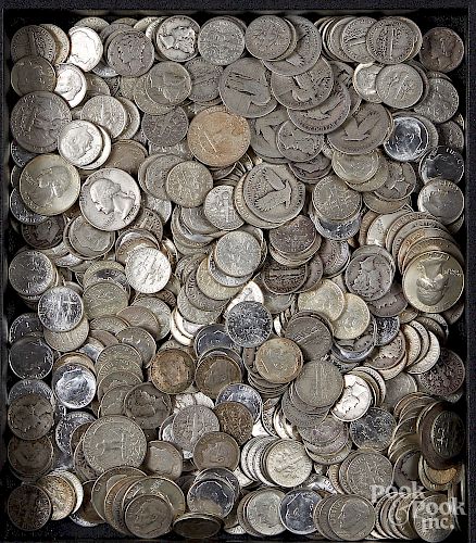 US silver coins, 45.5 ozt.