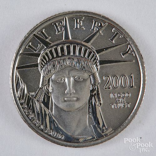 Liberty eagle 1/10 ozt. platinum coin.
