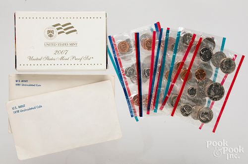 US D and P mint sets 1978, etc.