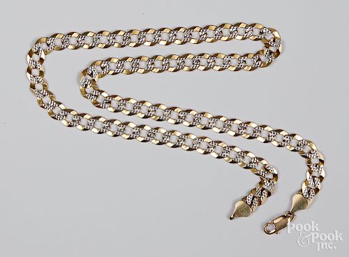 10K gold necklace, 28.7 dwt.