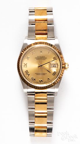 Rolex swim-proof men's wristwatch