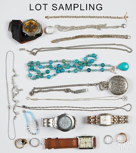 Assorted group of jewelry